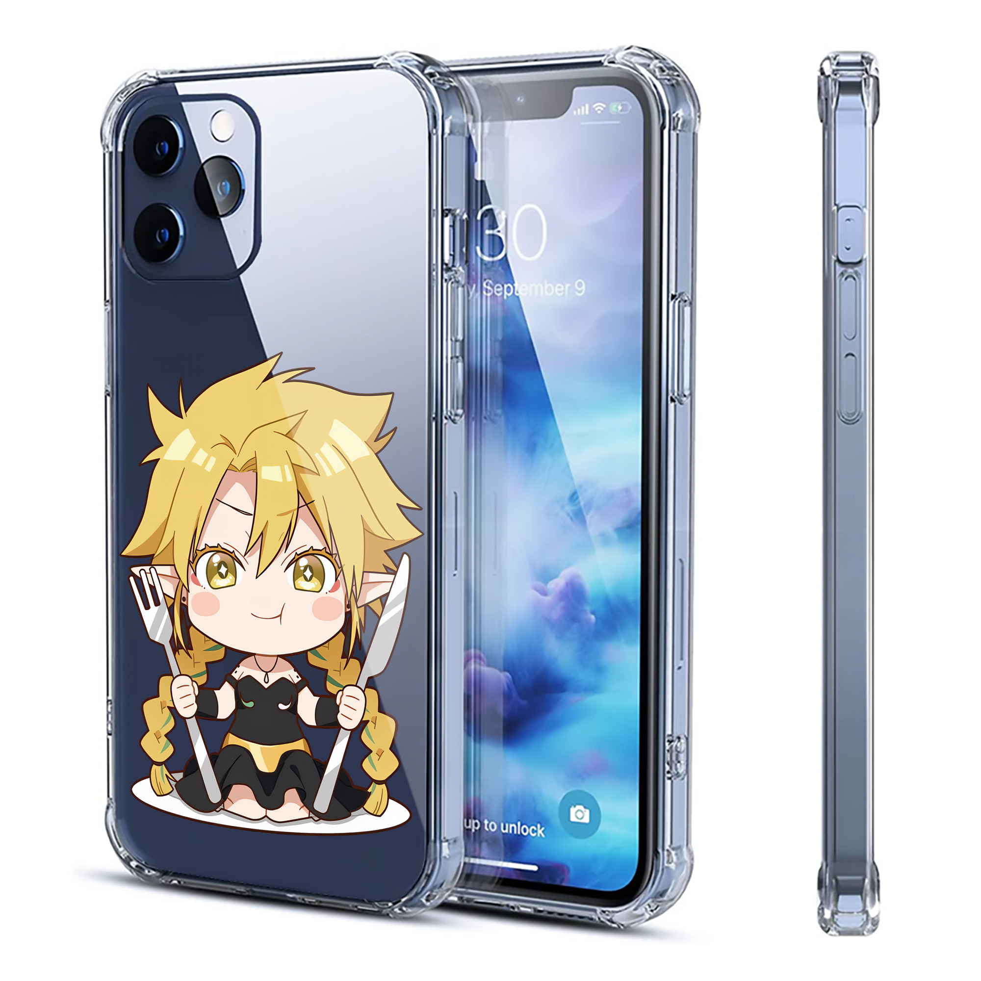 （画像用） 転スラ Regarding Reincarnated to Slime 【iPhone 12シリーズ対応】透明スマホケース（クリアソフトケース）